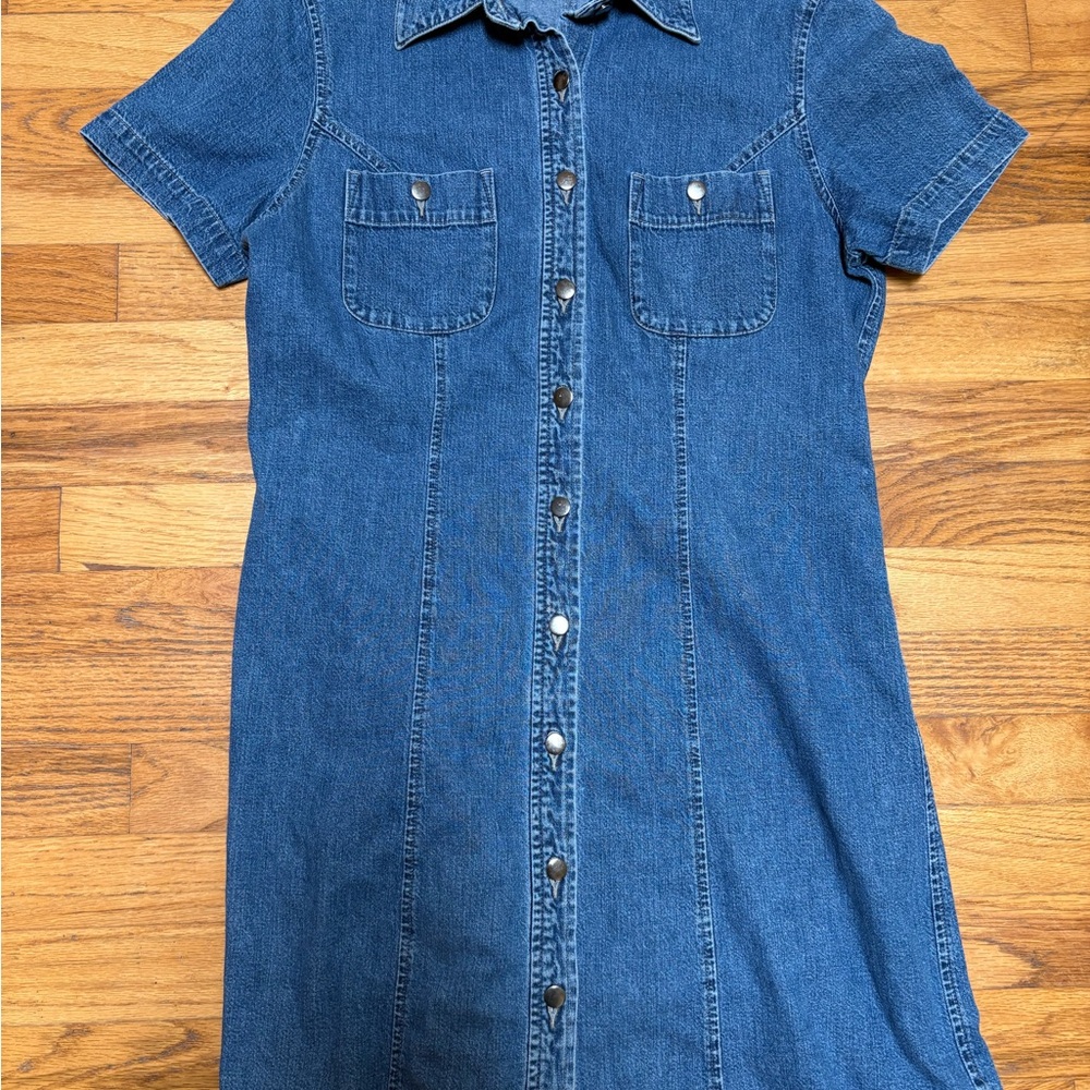 Eddie Bauer vintage Y2K Blue Denim Dress